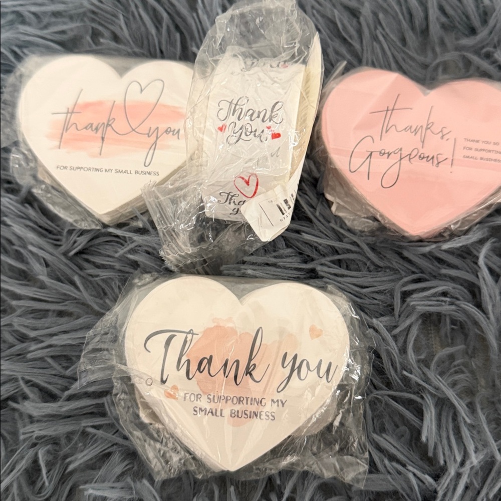 100pc thank you cards & 500pc stickers - Picture 2 of 9